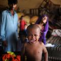 Refugee camp in Sindh.